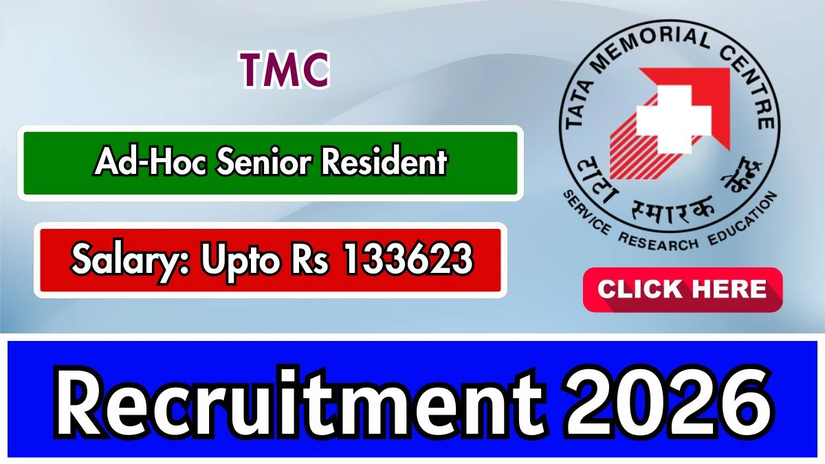 TMC Ad-Hoc Senior Resident Recruitment 2026